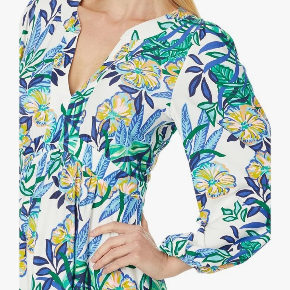 Wexlee Lilly Pulitzer NWT 3/4 sleeve dress small - Picture 3 of 11